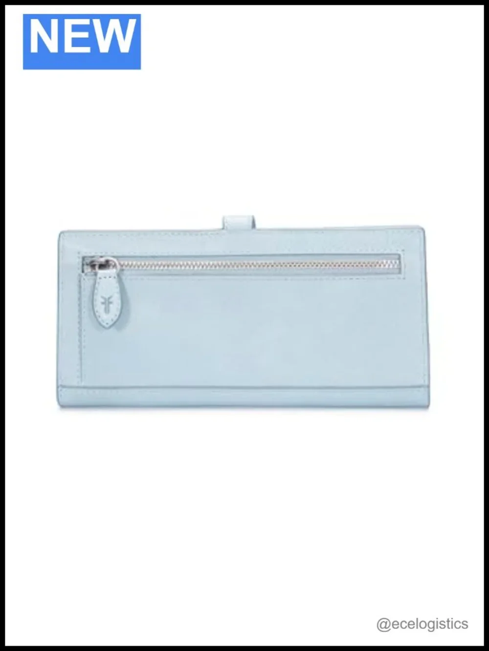 Frye Melissa Slim Wallet Leather Snap Closure Card Slots ID Window
